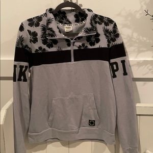 Pink Victoria’s Secret quarter zip sweatshirt  M